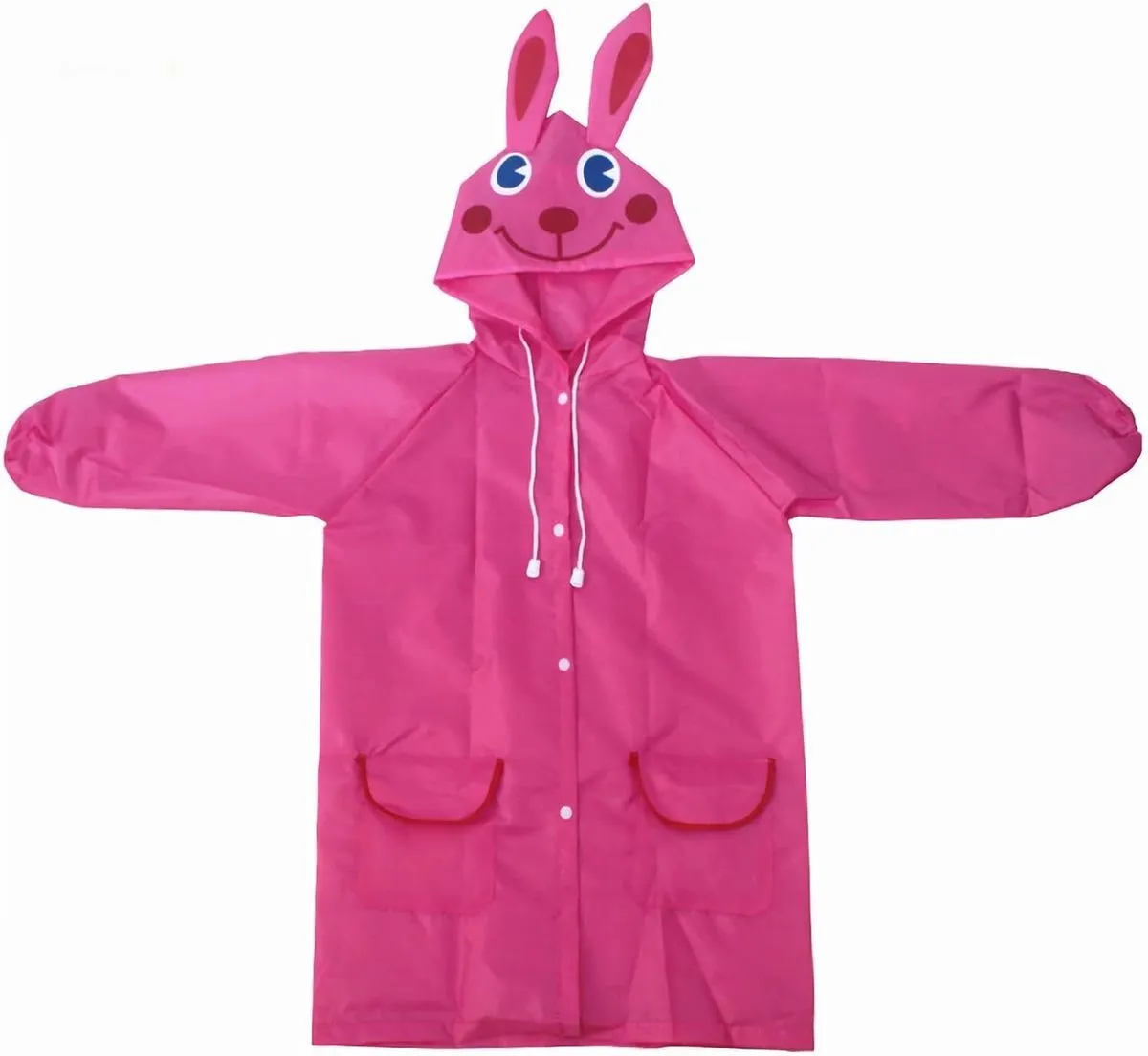 Childrens Raincoat with Cute Cartoon Animal Design for a Colorful