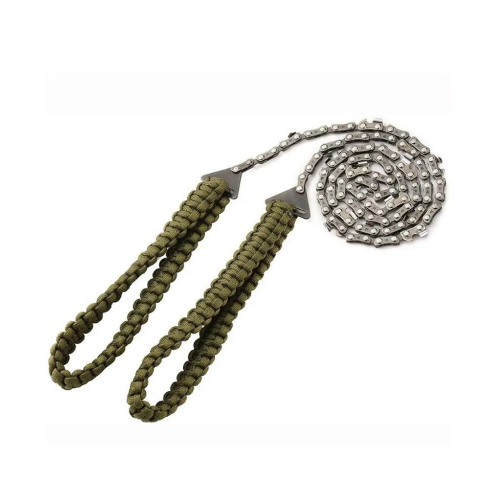 Outdoor Hand Chainsaw Pocket Chain Saw with Paracord Handle