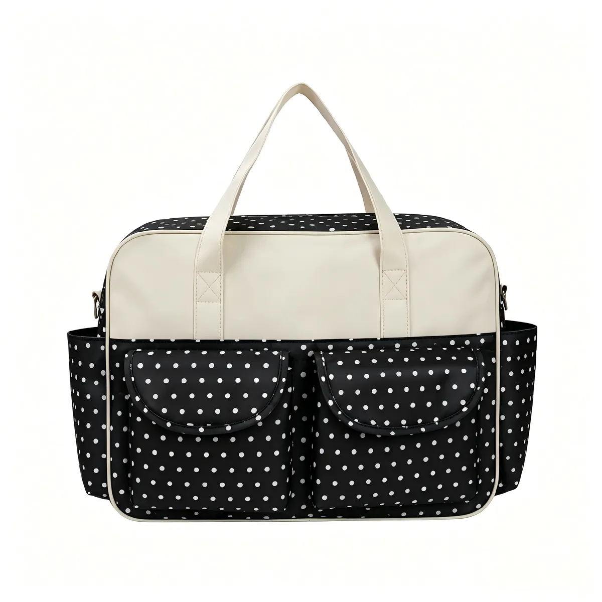 Multi-functional Baby Diaper Bag 20L Waterproof 9 Pockets With Changing Pad - Black