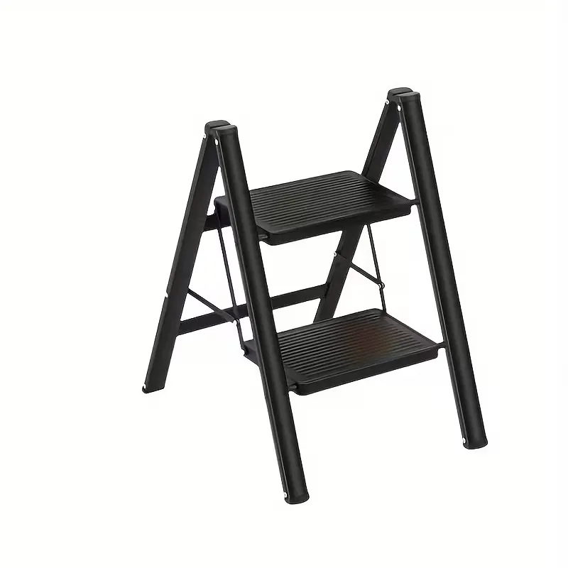 2-Step Folding Ladder - Heavy-Duty, Stable & Space-Saving