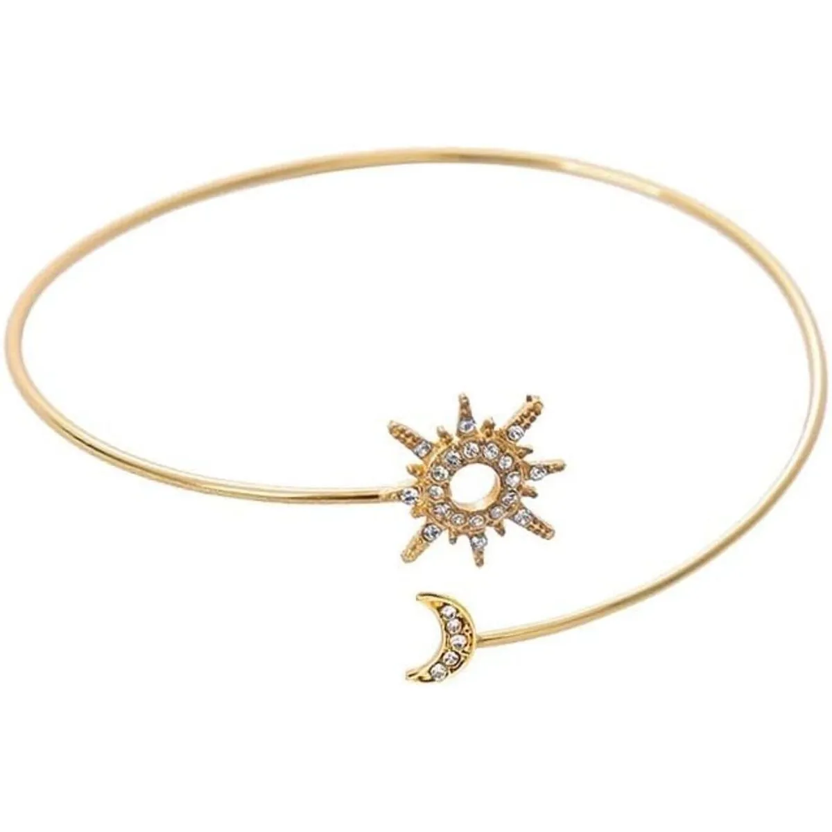 Boho Upper Arm Bracelet Cuff Bangle Crescent Cuff Bracelets