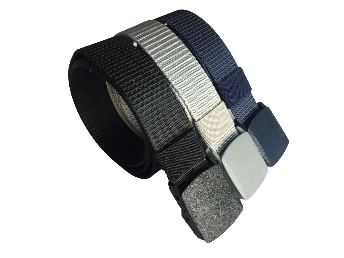 Tactical Belt Military Style For Outdoor Activities Set Of 3 Belts Assorted