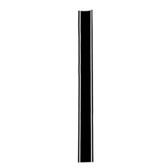 Reflective Racing Stripe Sticker for Motorcycle - 50cm - Black