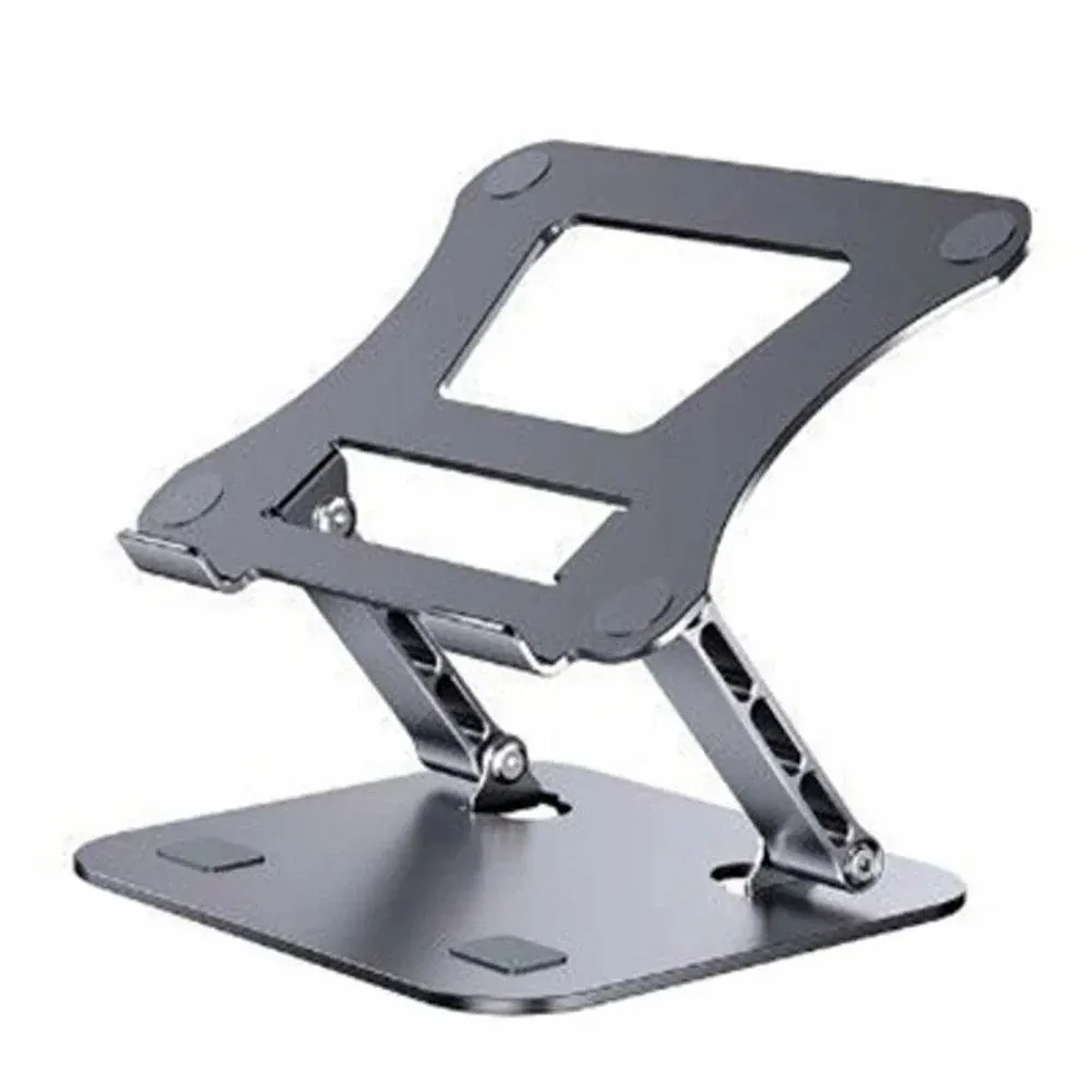 Adjustable Aluminum Alloy Laptop Stand Compatible with Tablets up to 17"