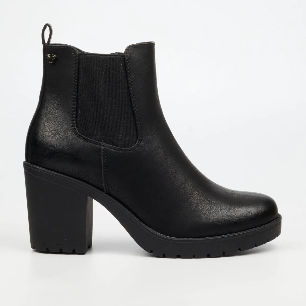 Butterfly Feet Esther 7 Women Faux Leather Ankle Boots - Black