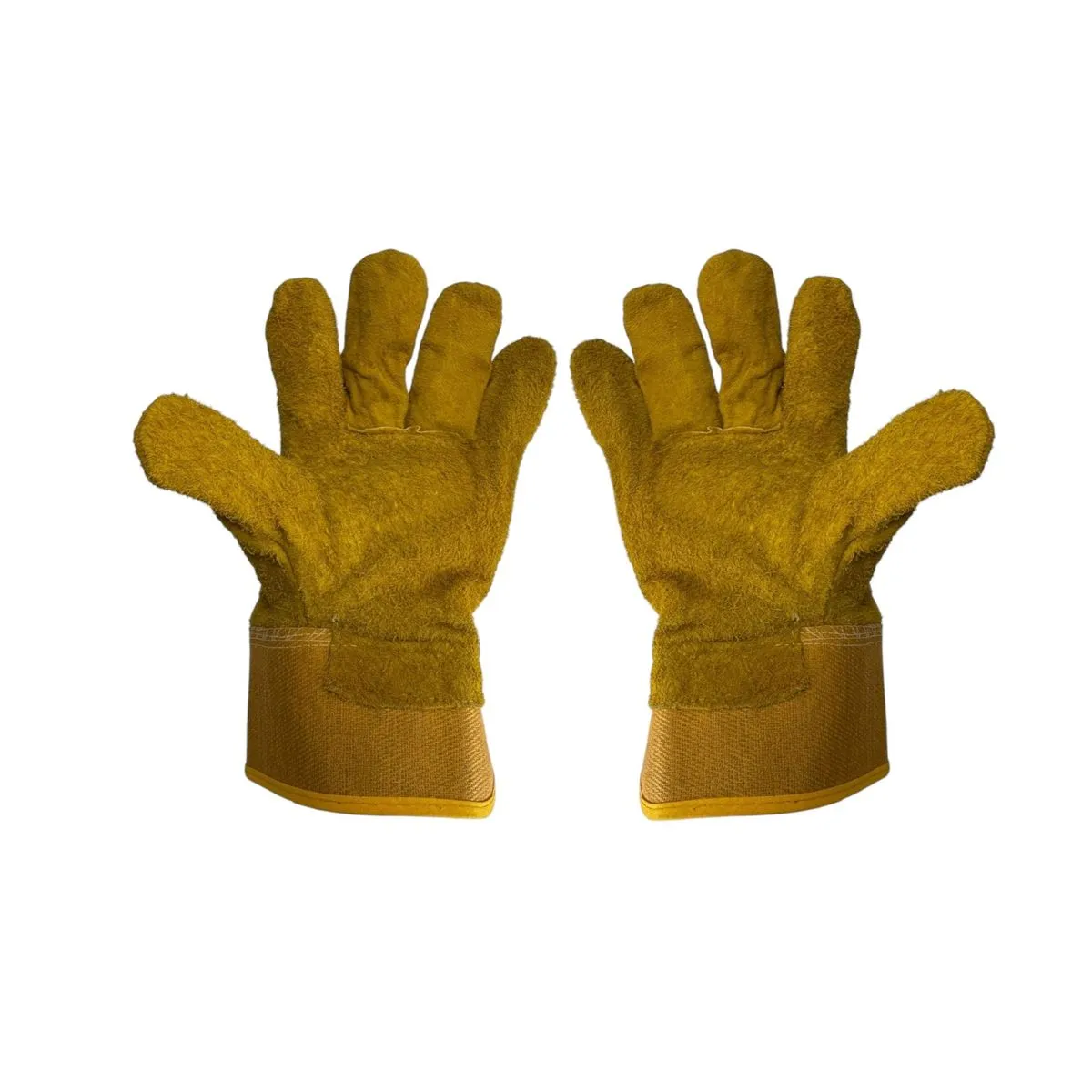 Yellow Suede Protection Work Gloves