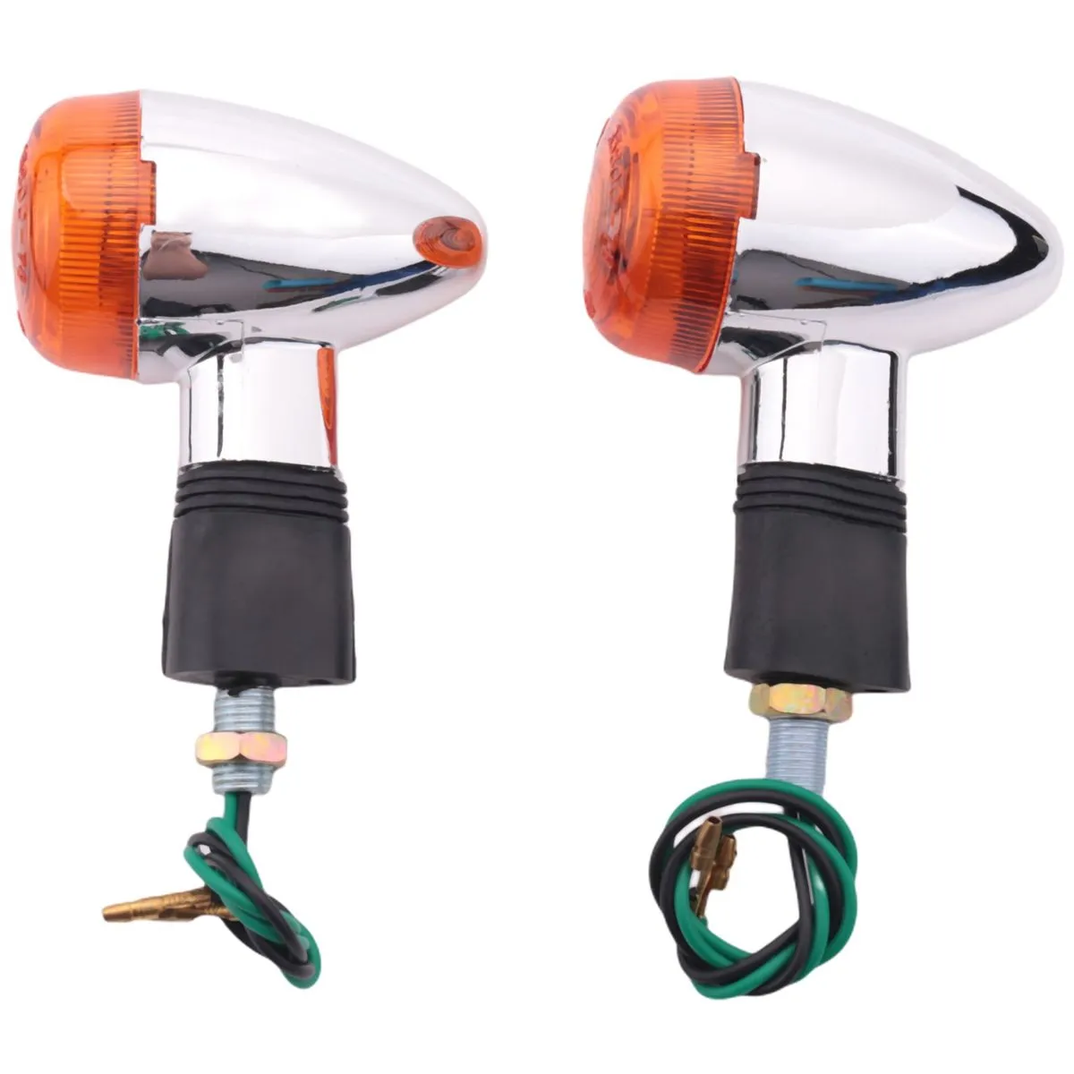 Turn Signals -Front Rear Lights For Bike Cruiser Chopper (2Pcs)