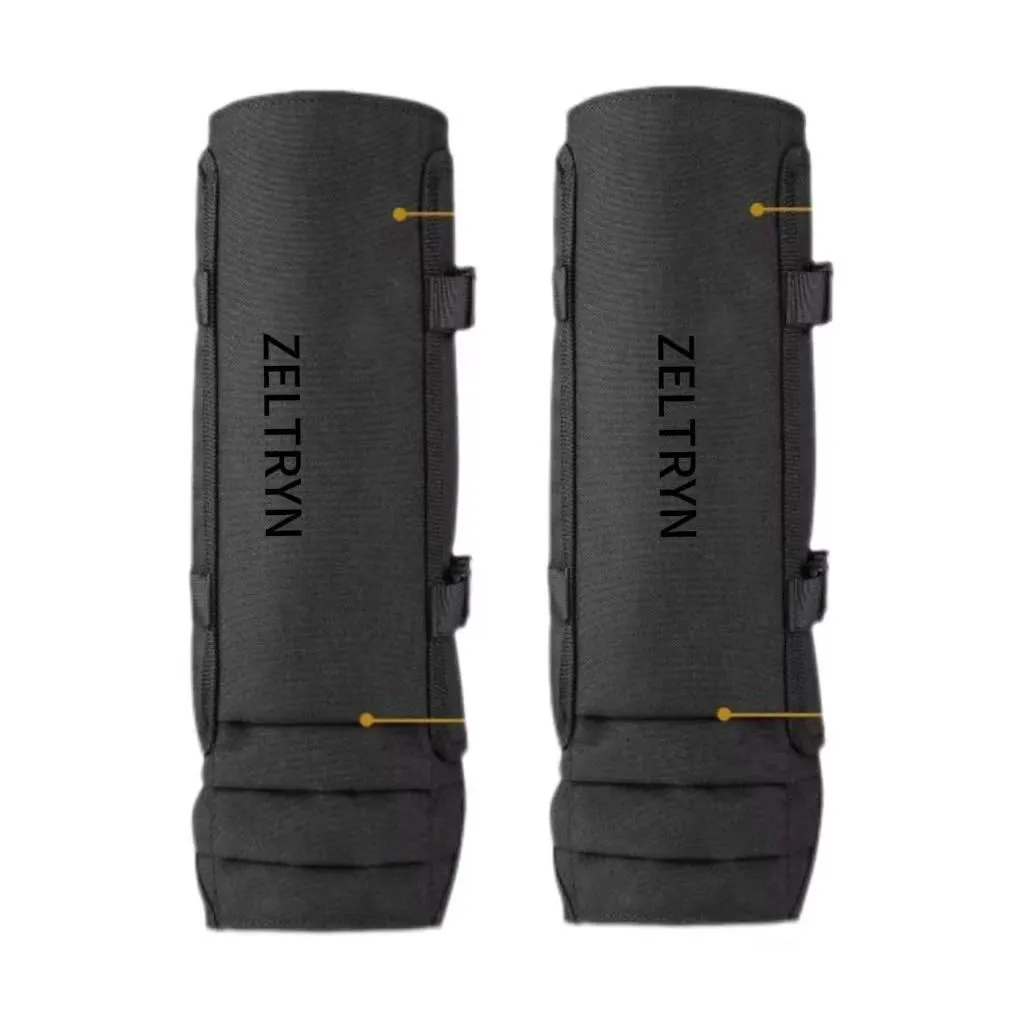 ZELTRYN Snake-Proof Gaiters With 1000D Nylon Strength - Black
