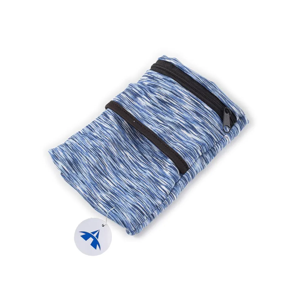 Breathable Running Arm Band Strap Sport Armband Phone Arm Pouch - Blue