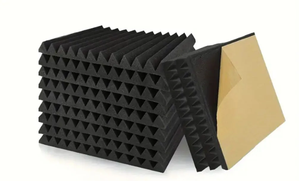 Echo-Less Wedge Self Adhesive 2.5cm Acoustic Panels (12 pack)