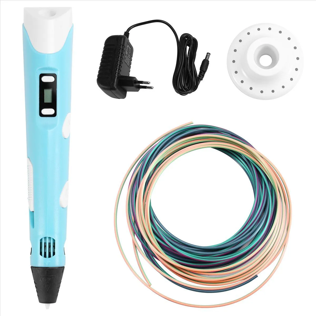 3D Printing Pen with Display 3D Multifunctional Brush Compatible with None