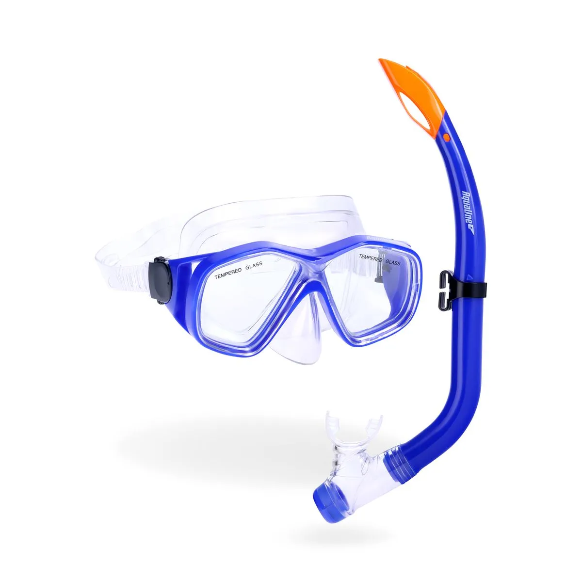 Aqualine Junior Pro Snorkeling Combo - Blue