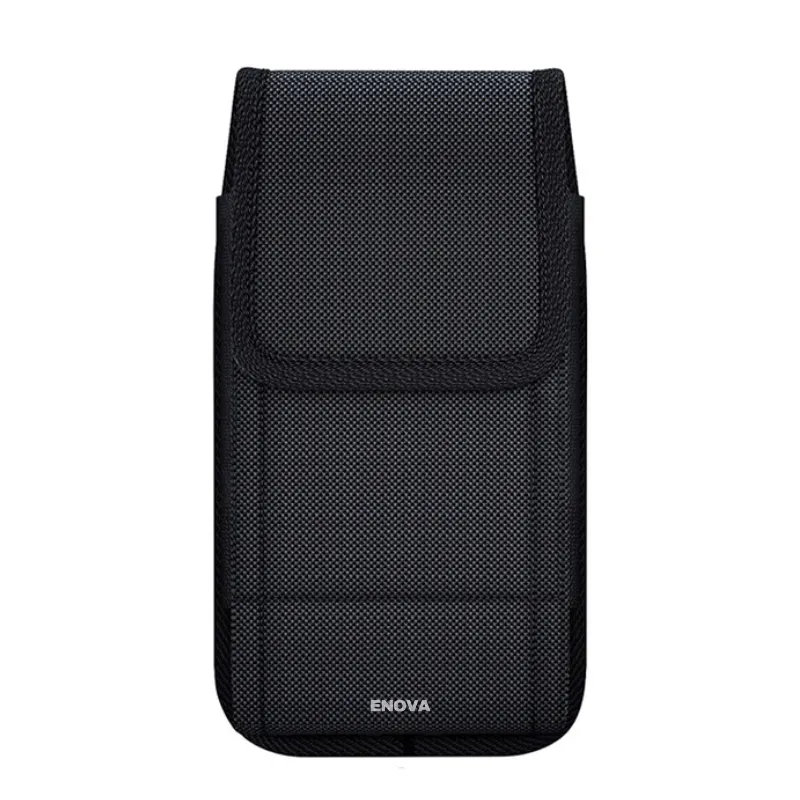 Enova Cell Phone Holster with Card Holder Pouch Belt Clip for Men - Black