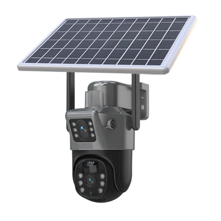 Dual-Lens Wireless Solar Security Camera - 1 Unit