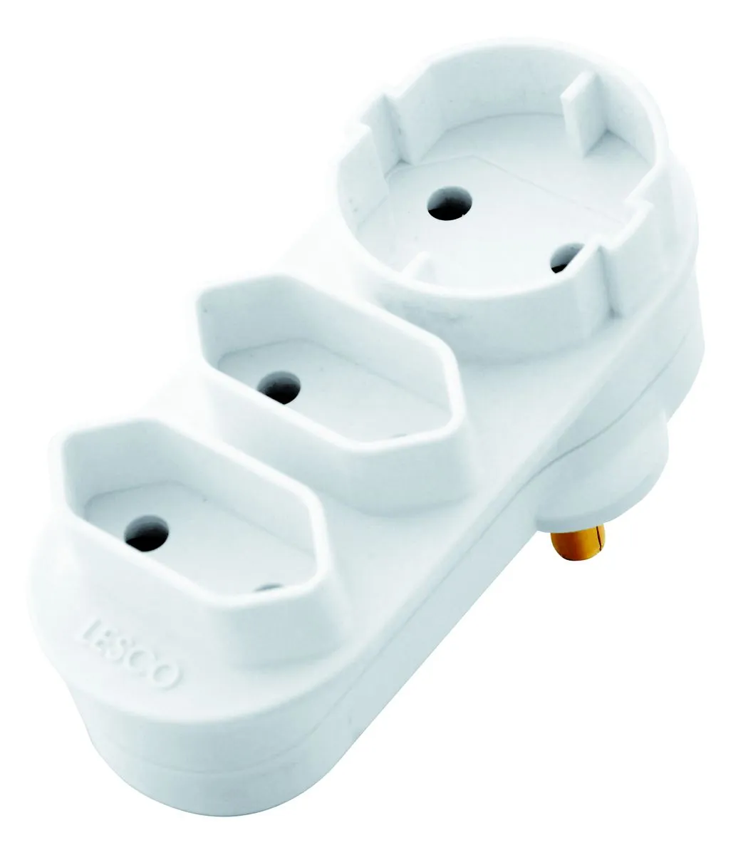 LESCO, 1xSchuko, 2xIEC Double Din Euro Adapter