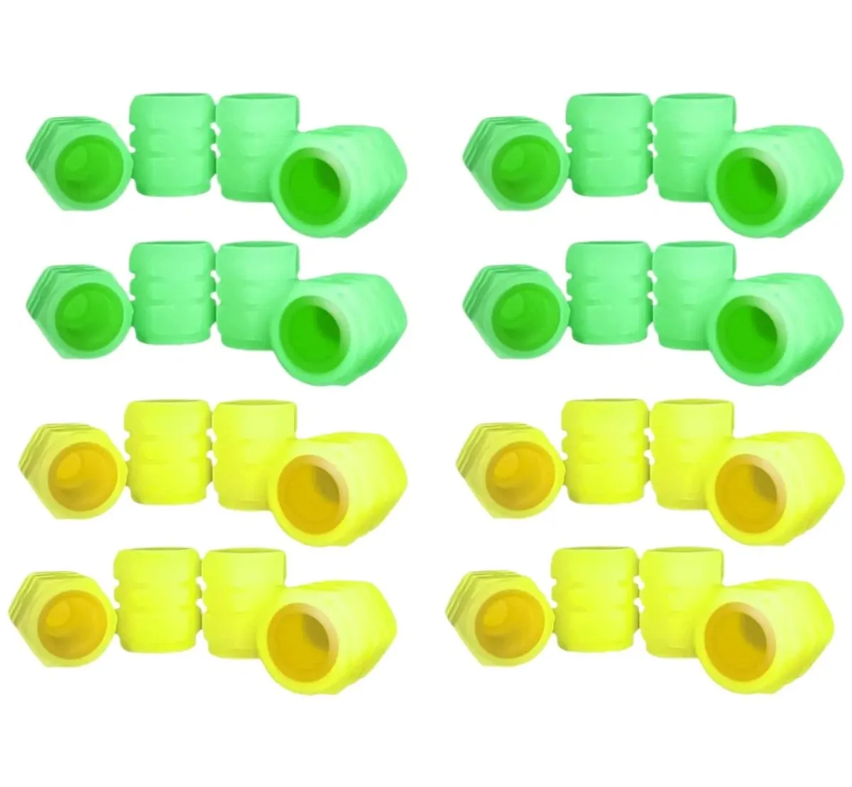 32PCS Fluorescent Glow in The Dark Car Tire Valve Cap Set Durable Luminous