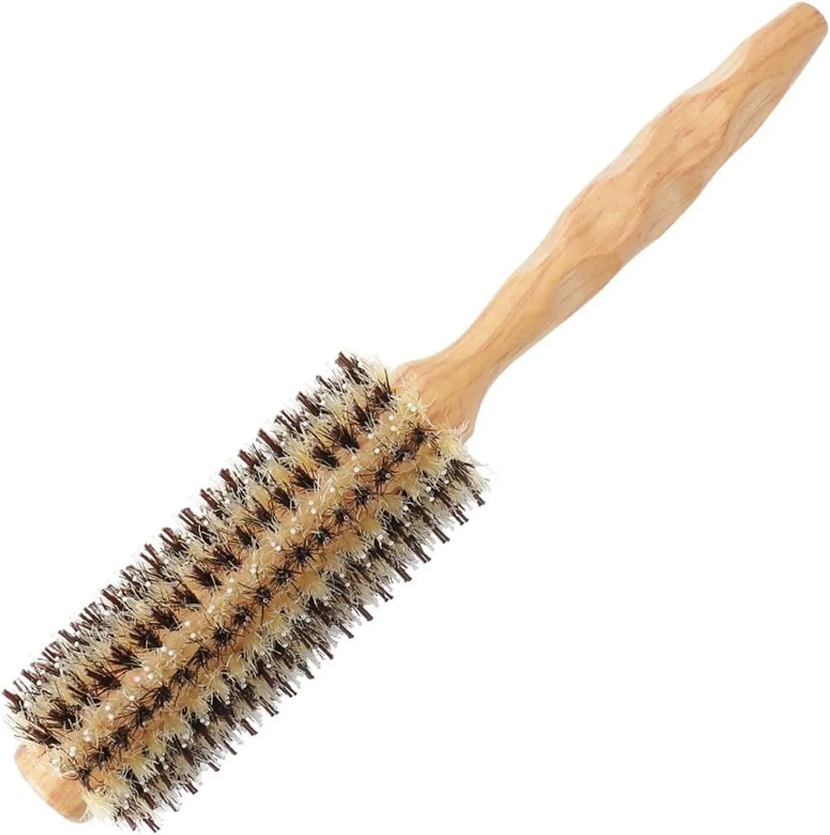 1.5-Inch Boar Bristle Round Styling Hair Brush - A
