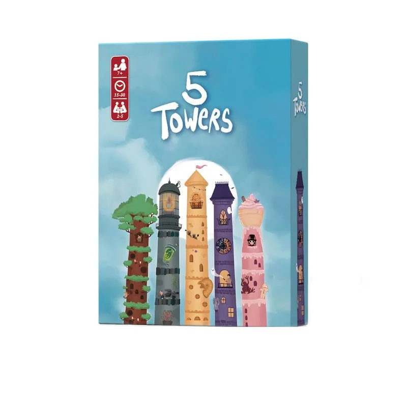 5 Towers Card Game Abstract strategy tower 2-5 Players2-5 Players