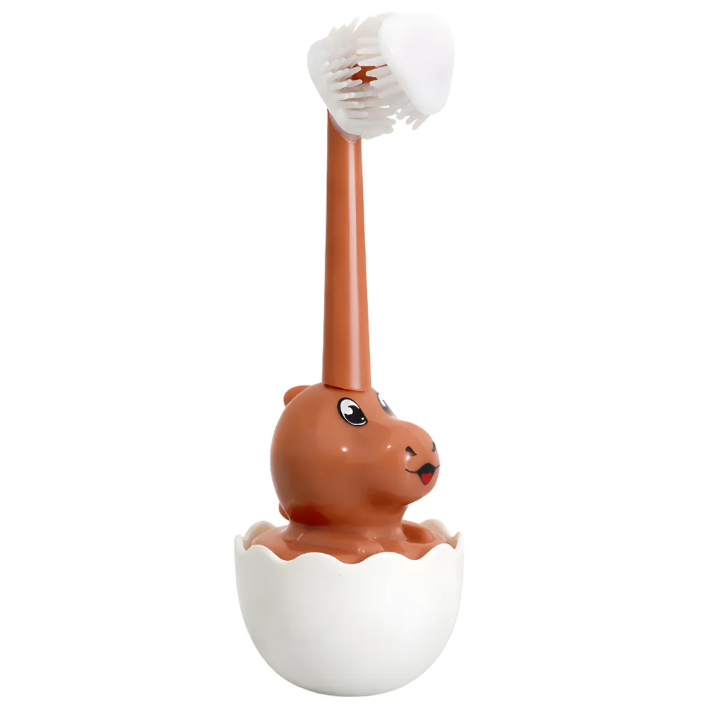 Kids Dinosaur Egg Toothbrush - Brown