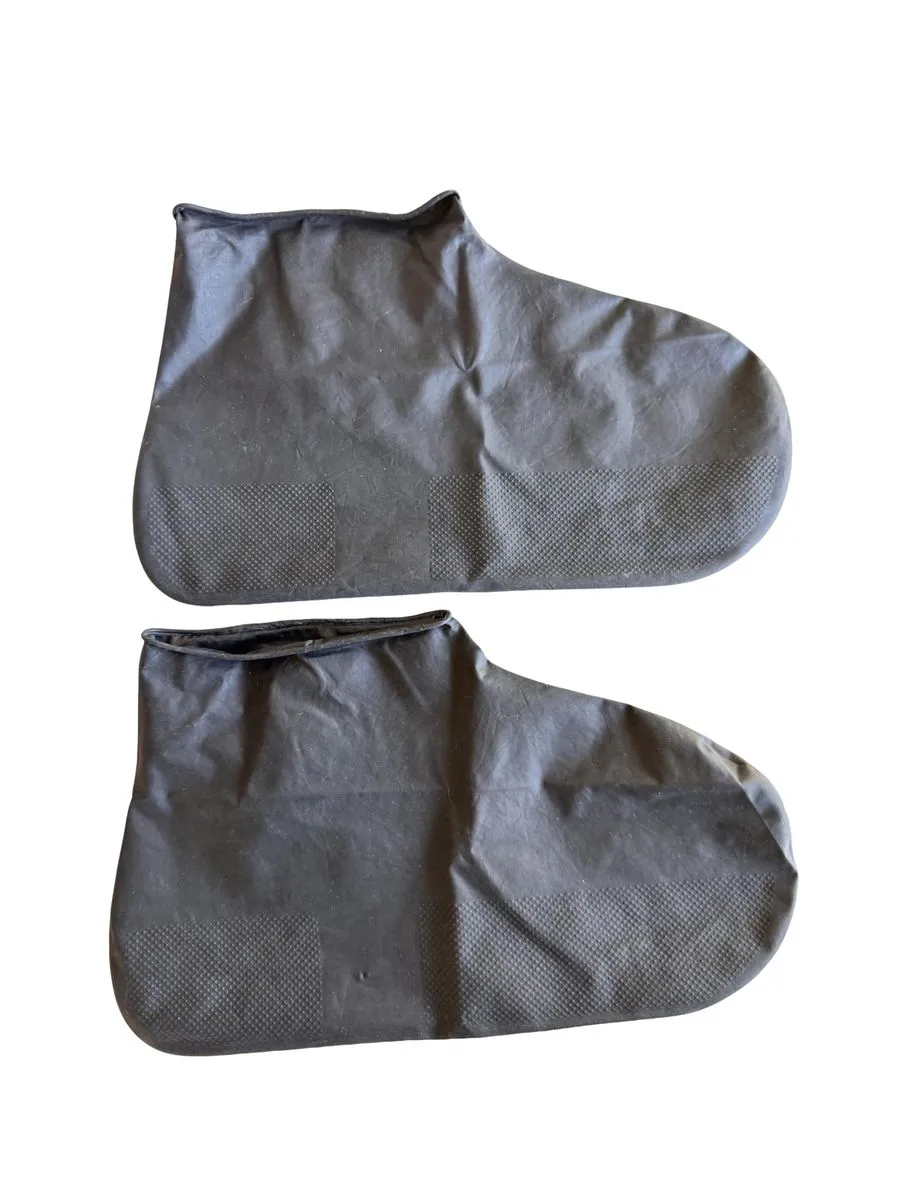 1 Pair Waterproof Thickened Non-Slip Shoe Covers - Black