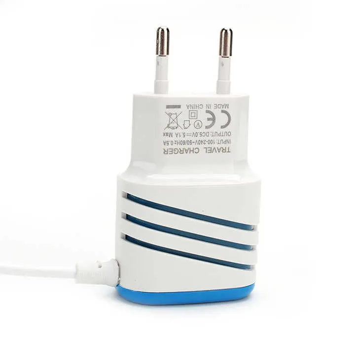 Phone accessories cross grain 2 USB mobile phone charger