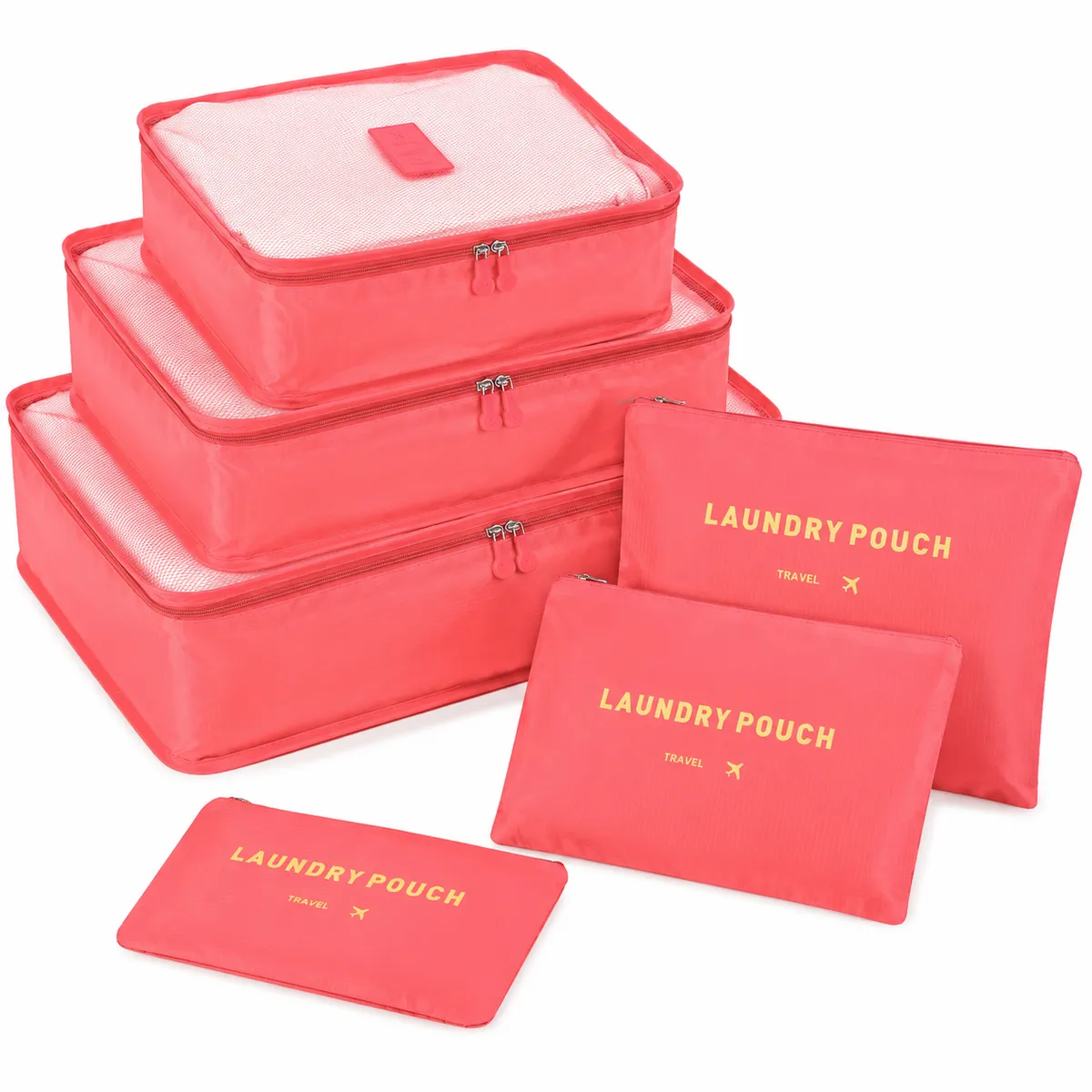 SKY-TOUCH 6 Pieces Luggage Packing Cubes Organizer Set