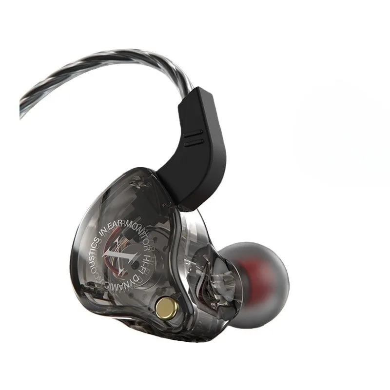 Sport HiFi Wired Headphones with Mic Compatible with PC - Black