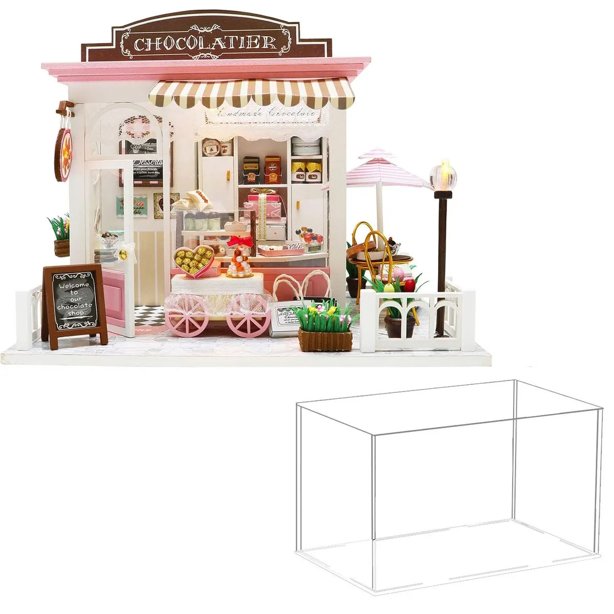 DIY Miniature House Kit Dollhouse Kit Cocoa Shop