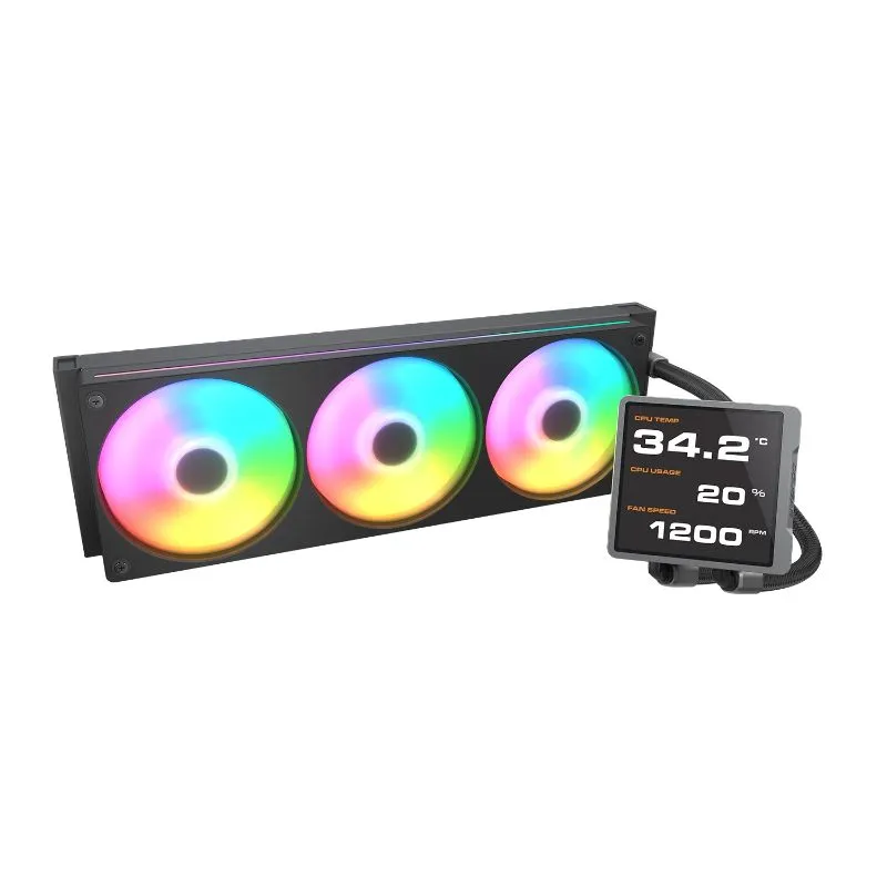 Cougar Poseidon Vistek Pro ARGB AIO CPU Liquid Cooler - 360mm - Black