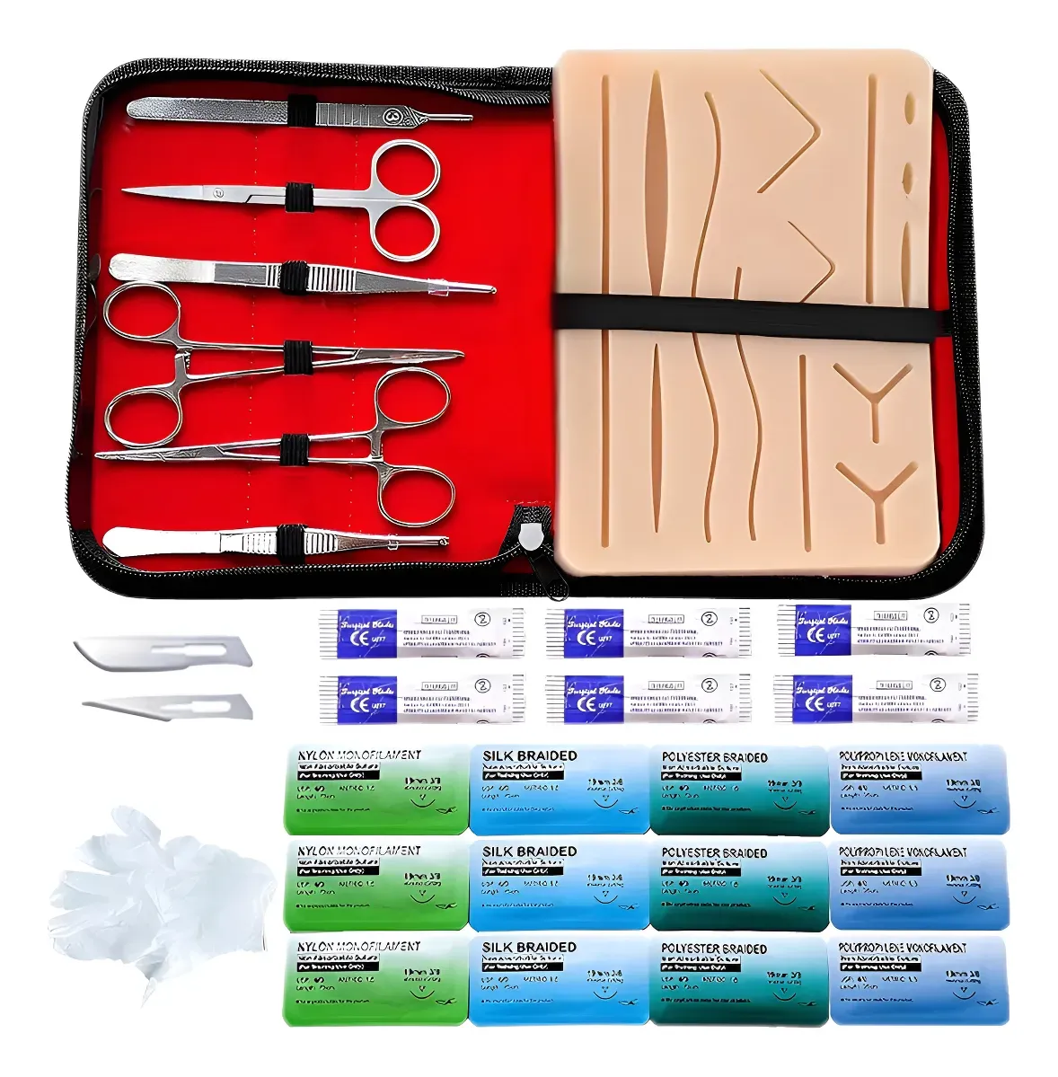 Dissection Kit for Suturing Learning Kit 26 Piece for Students Training