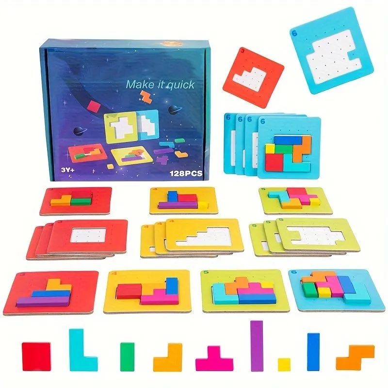 Geometric Shape Puzzle Toy Tabletop Quick Play Educational Game