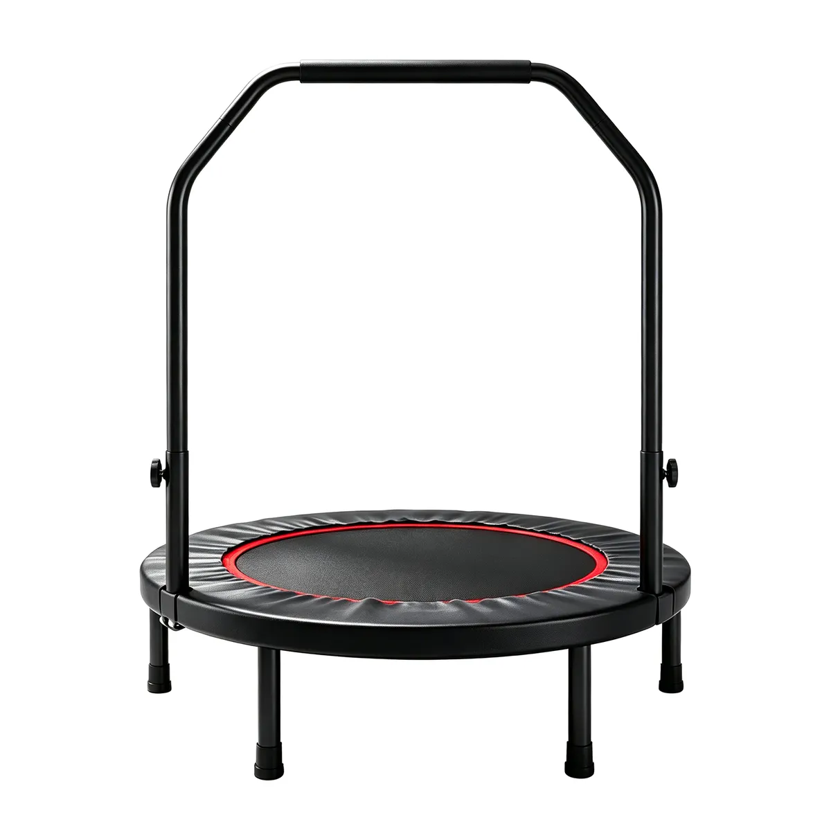 40" Adjustable Handle Foldable Fitness Trampoline for Adults Indoor/Outdoor