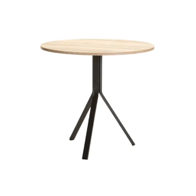 Modern Oak Round Table for Dining Spaces