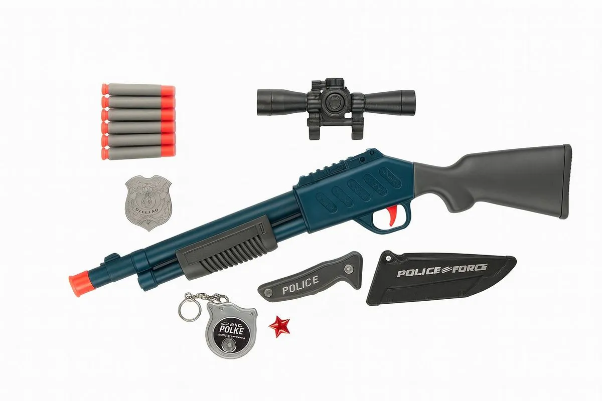 Police Soft Bullet Play Set - Toy Rifle & Accessories for Kids