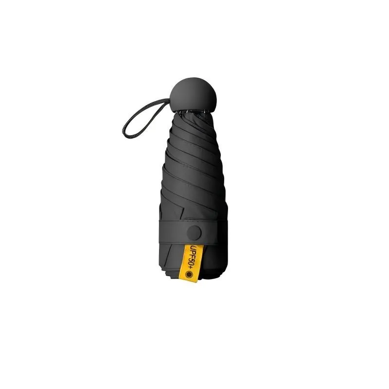 Double Layer Windproof Umbrella with UV Protection Water Repellent Coating - Black