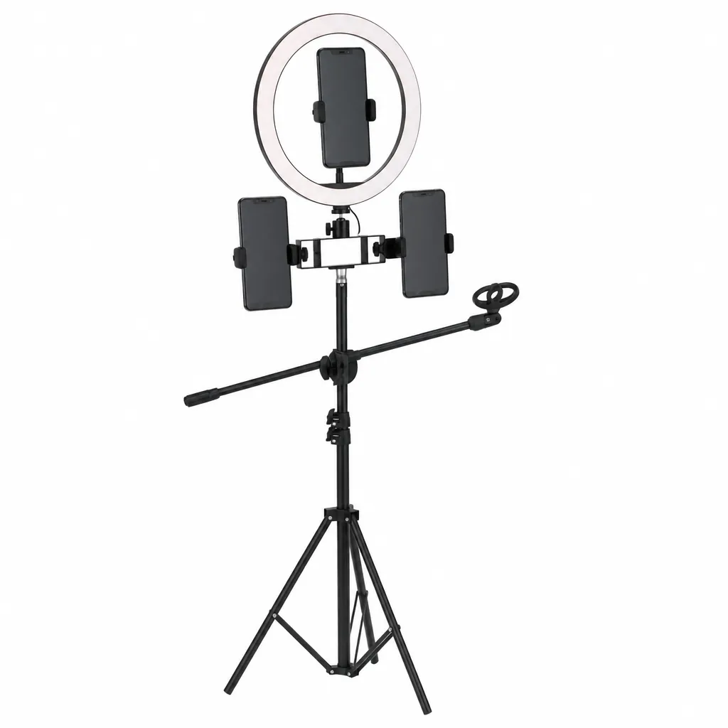 Ring Light Stand 1 2.5m with 360 Rotation for Selfie and Live Streaming
