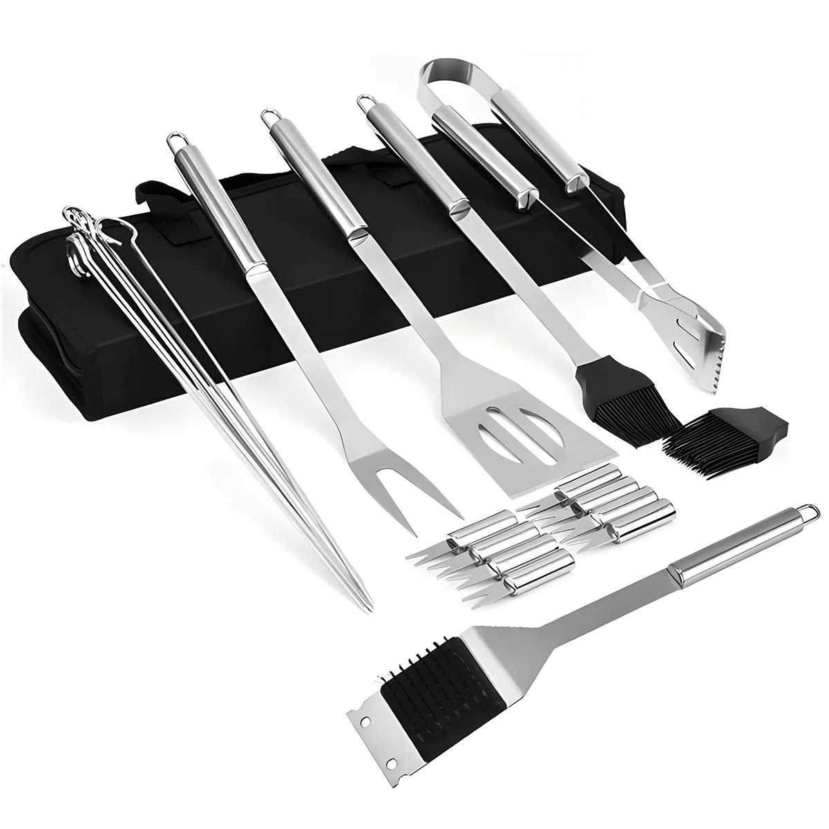 BBQ Grill Tool Set With Storage Bag - 20 Piece