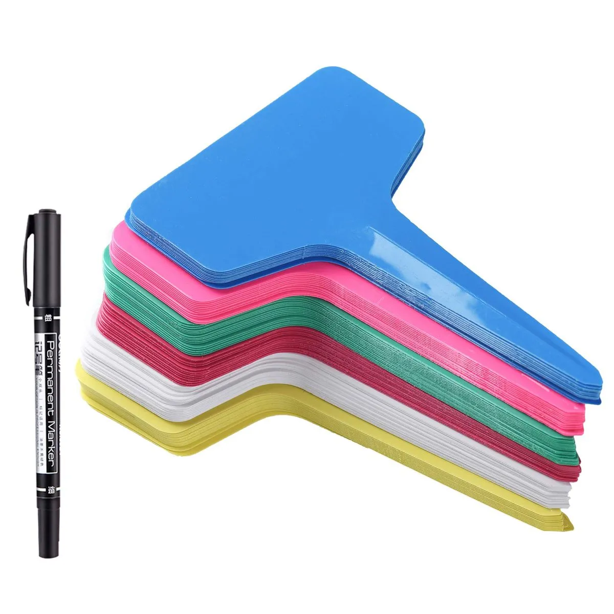 50pcs Garden Waterproof Plant Plastic Labels Tags with Marker