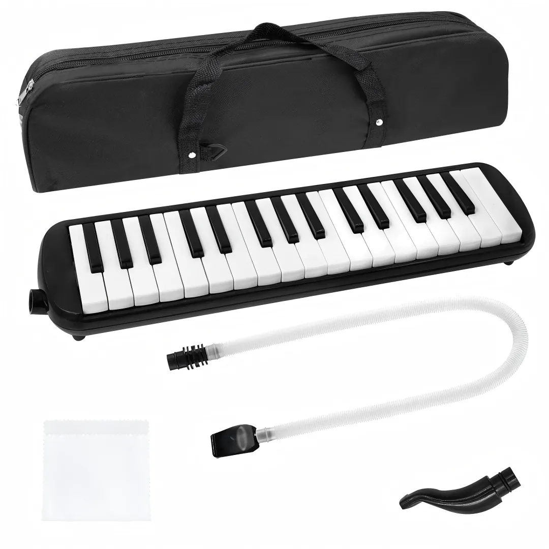 32 Keys Melodica Set, the ideal choice for music beginners - Blue/Black - Black, White