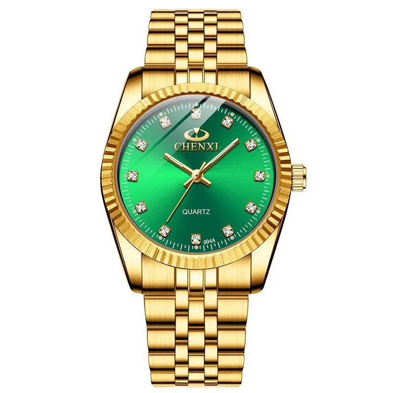 Men's and Women's Waterproof Business Watch Cross border Watch Women's and - Green