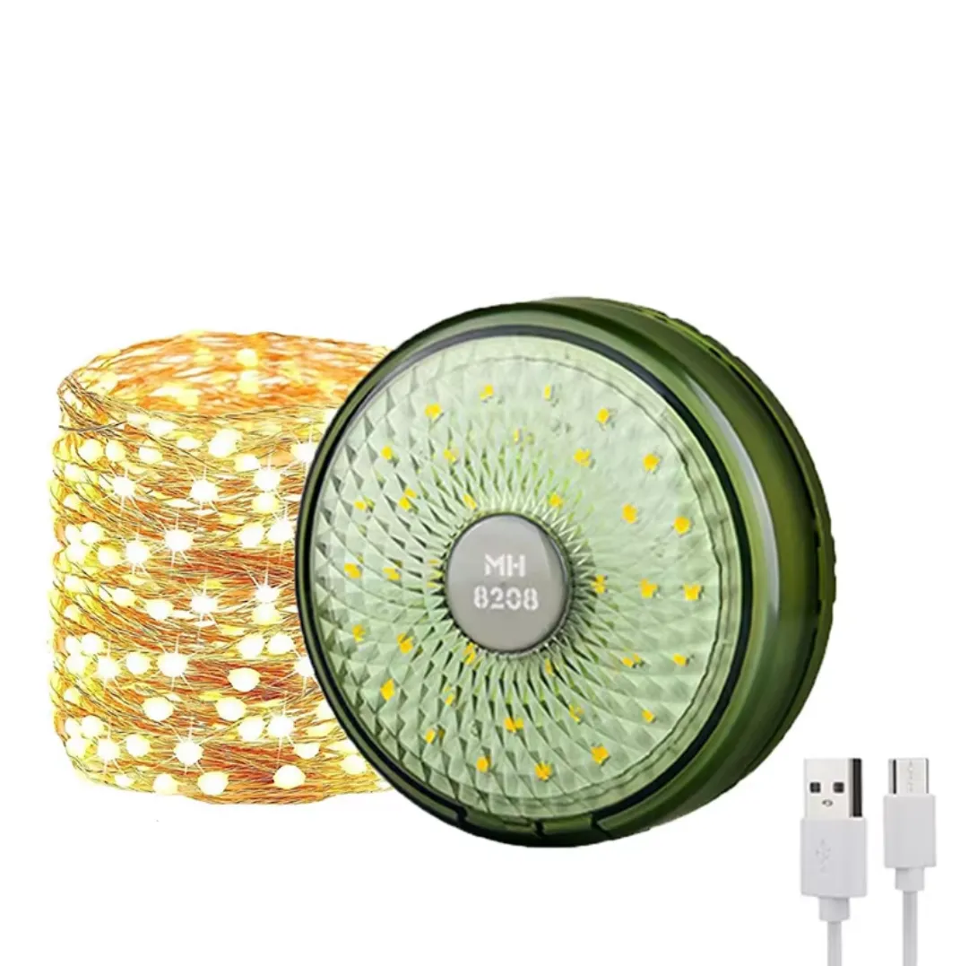 Multifunctional Camping String Light With 8 Lighting Modes Camping Light - Green