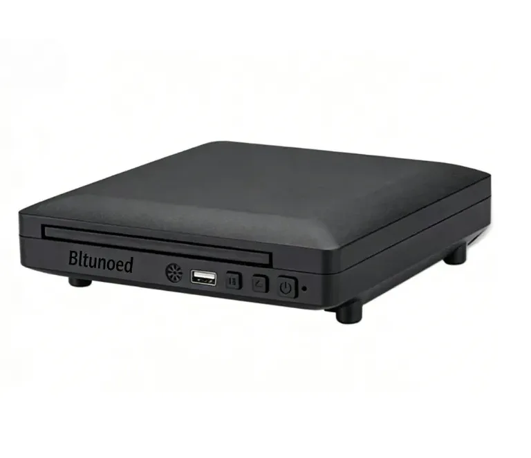 Bltunoed Portable DVD Player, Supporting 4K Ultra HD 1080p, Black