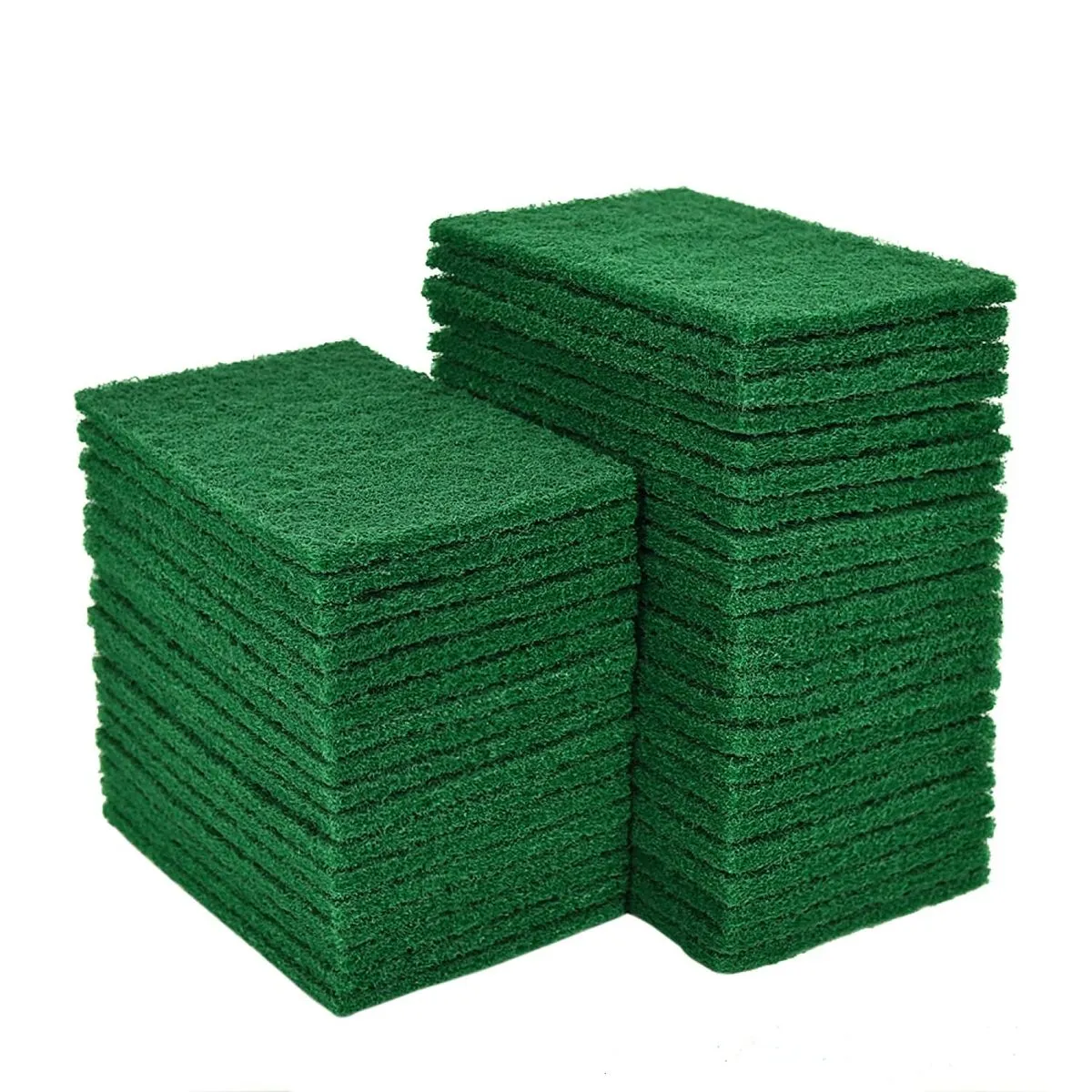 Dish Scrubber Scouring Pads,4'' x 6'' Green Reusable Household Scrub Pads - Green-40PC