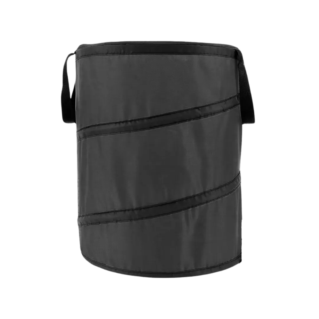 ARFAST- 91 Litre Collapsible Waste Bag Bin for Gardening Picnic Camping - Black