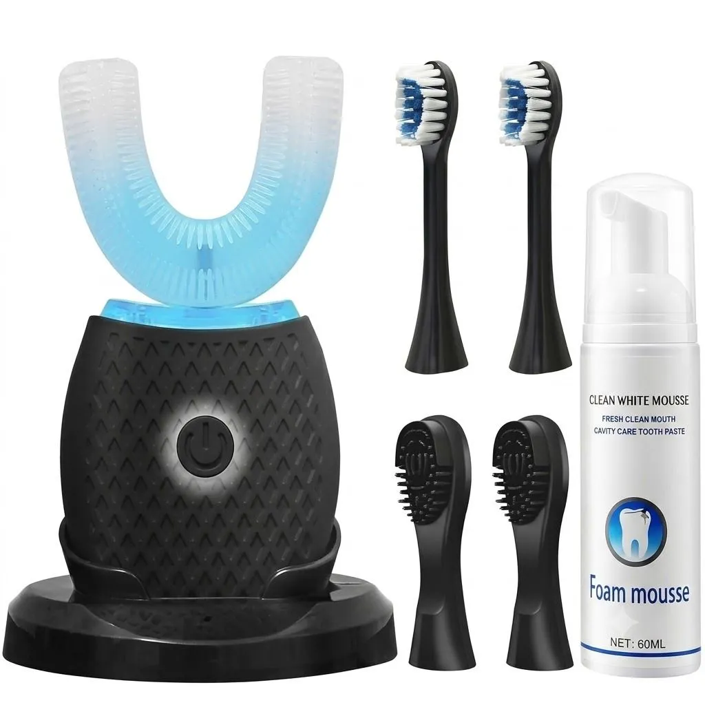 U-Shaped Electric Toothbrush 360 Degree Sonic Oral Care Kit
