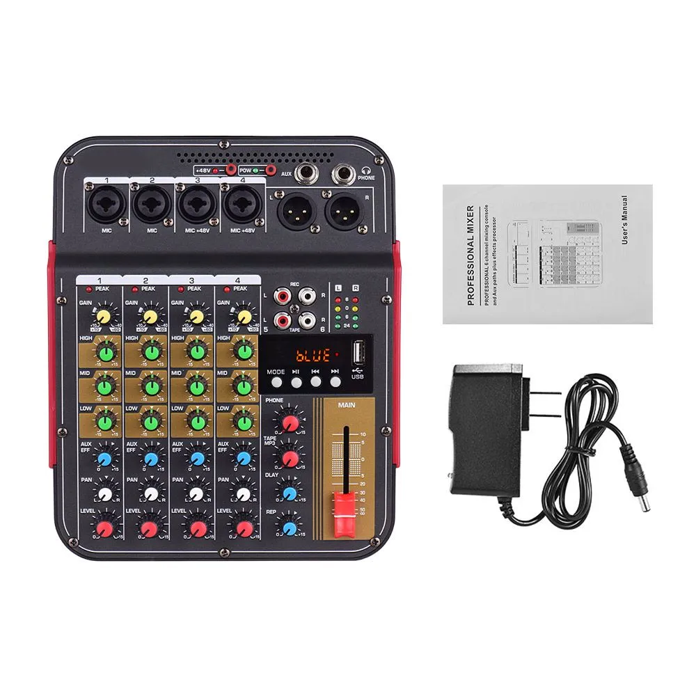 TM4 4-Channel Mixer, BT, +48V, Studio/DJ/Live Broadcast