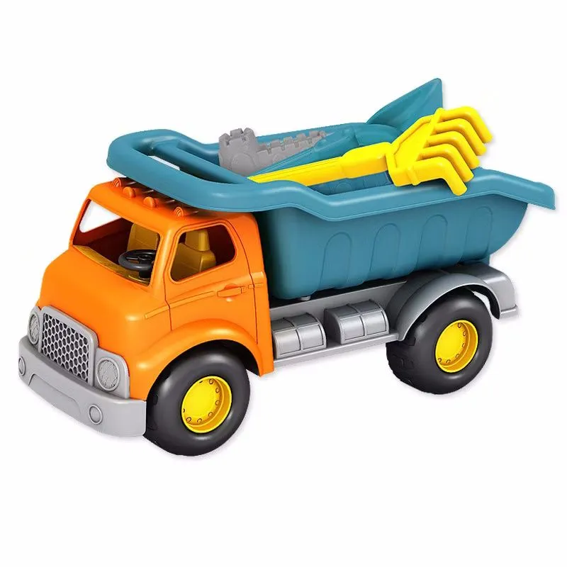 Beach Truck with Moulds and Spades - 36cm