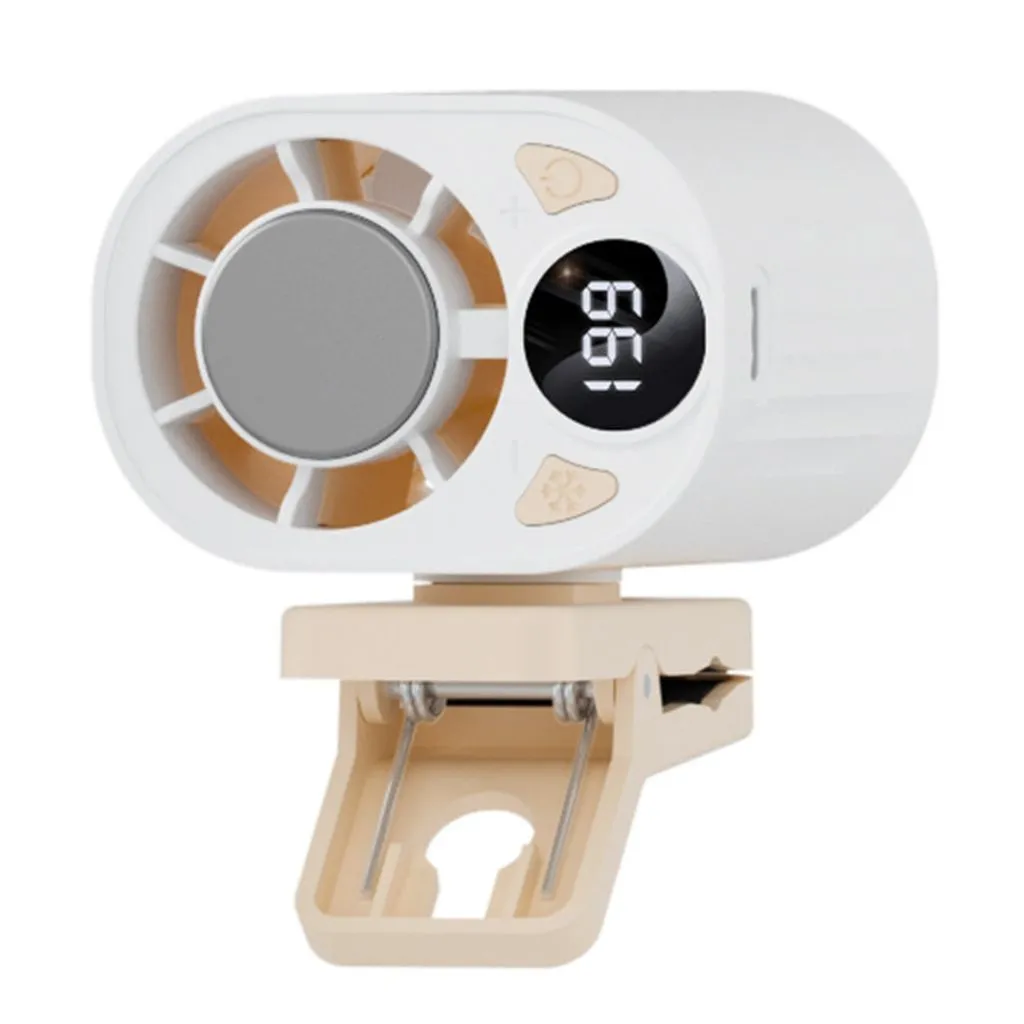 Multi-Function Umbrella Clip Cooling Fan - White - Cooling Version