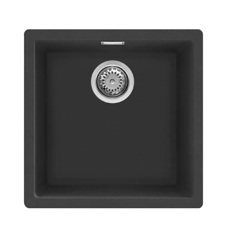 Smeg Kitchen Sink Standard Undermount Built-in Composite Bowl - Black
