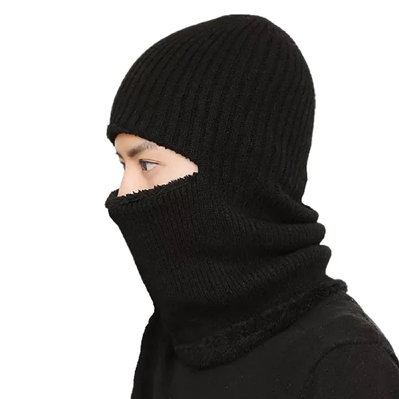 Winter Mask Beanie - Black